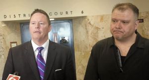 Warren Crittenden and his attorney Brett Swab
