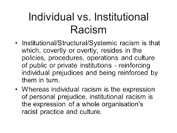 institutionalized racism
